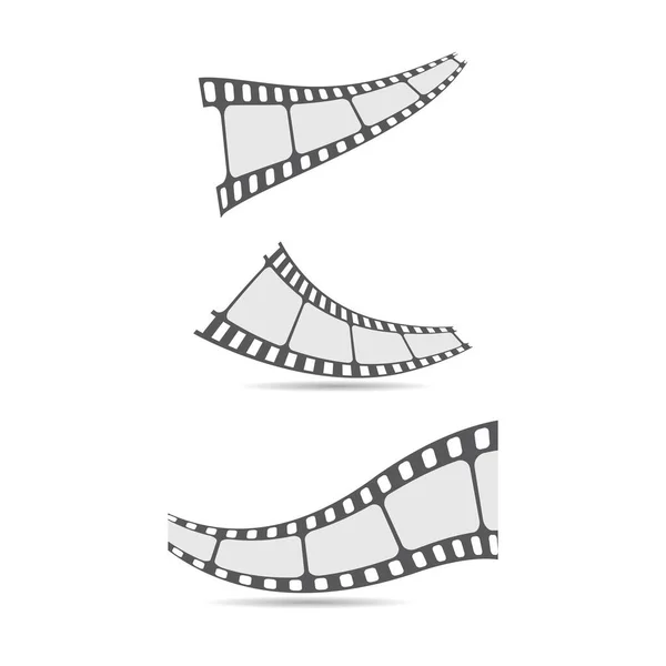 Filmstrip Vector Icono Ilustración Diseño — Vector de stock