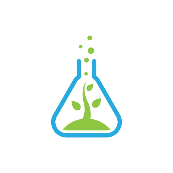 Design Vectoriel Icône Logo Laboratoire Naturel — Image vectorielle