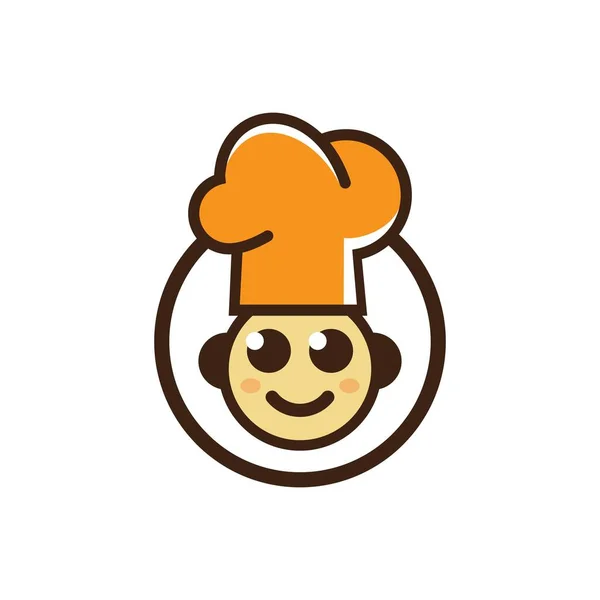 Chef Vector Icono Ilustración Diseño — Archivo Imágenes Vectoriales