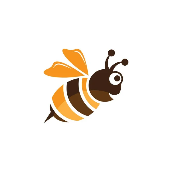 Σχεδιασμός Εικονιδίου Φορέα Λογότυπου Μέλισσας — Διανυσματικό Αρχείο