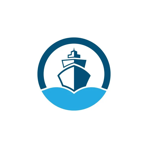 Kreuzfahrtschiff Symbol Vektor Symbol Illustration — Stockvektor