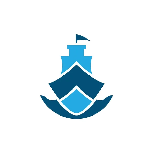 Cruise Ship Symbol Vector Icon Illustration — Stock Vector