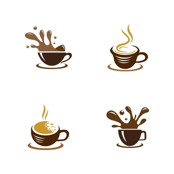 Copo Café Símbolo Ícone Vetor Ilustração Design —  Vetores de Stock