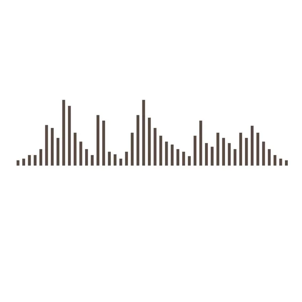Ikona Wektora Fali Dźwiękowej Projekt Ilustracji — Wektor stockowy