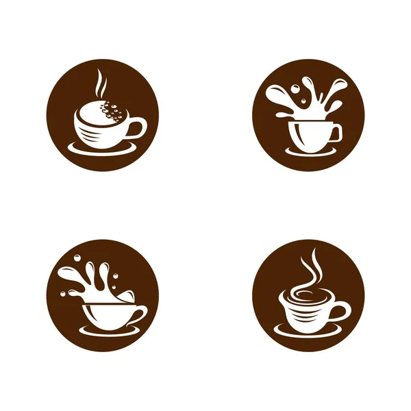 Filiżanka Kawy Symbol Wektor Ikona Ilustracji Projekt — Wektor stockowy