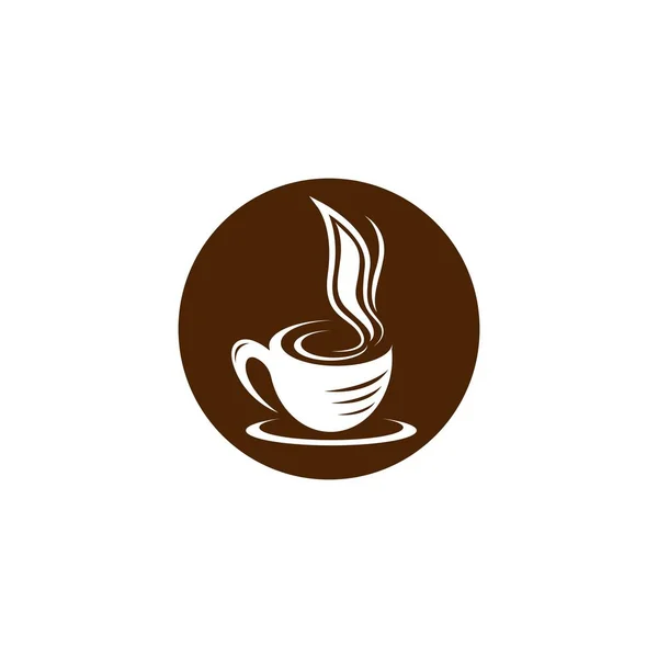 Kahve Fincanı Sembolü Vektör Illüstrasyon Tasarımı — Stok Vektör