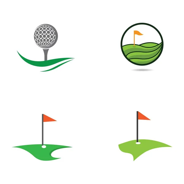 Logo Golf Simbolo Vettoriale Icona Illustrazione — Vettoriale Stock