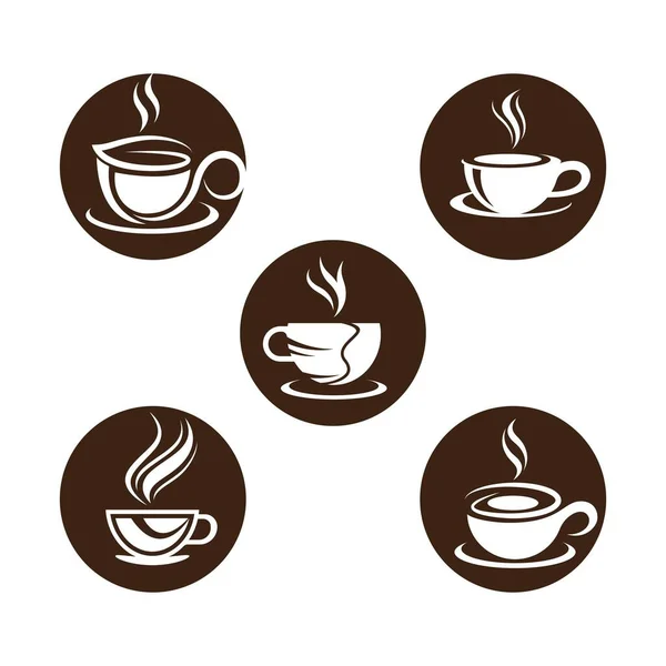 Taza Café Vector Icono Ilustración Diseño — Archivo Imágenes Vectoriales