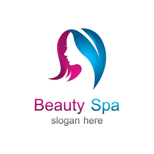 Beauty Spa Salon Logo Vector Design — Stock Vector