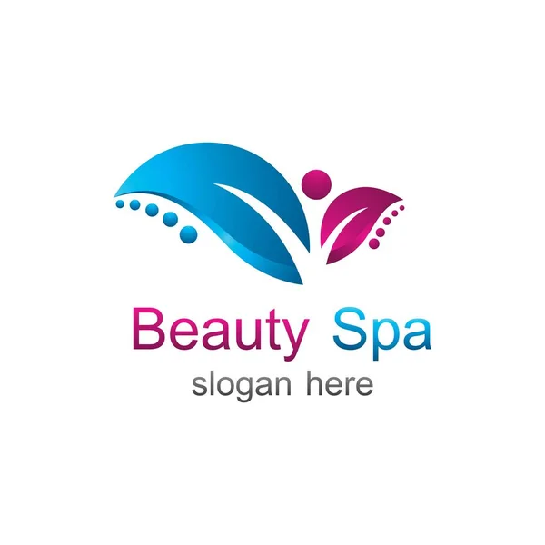 Beauty Spa Salon Logo Vector Design — Stock Vector
