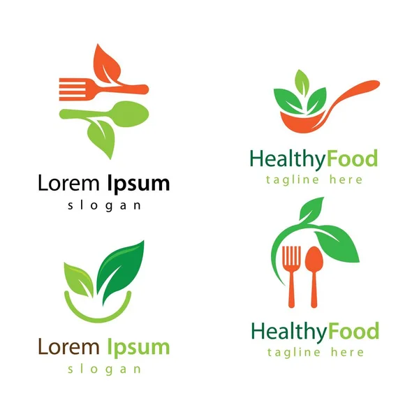 Design Vectoriel Logo Alimentation Saine — Image vectorielle