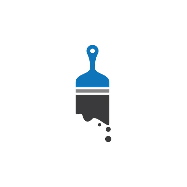 Векторный Дизайн Логотипа Кисти — стоковый вектор