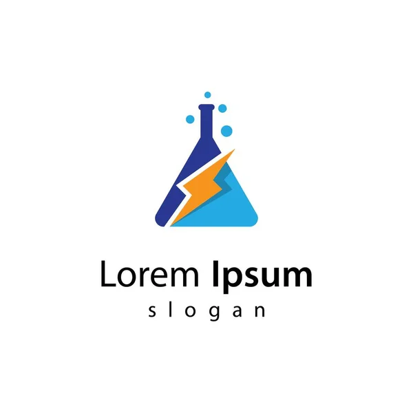 Power Lab Logo Immagini Illustrazione Design — Vettoriale Stock