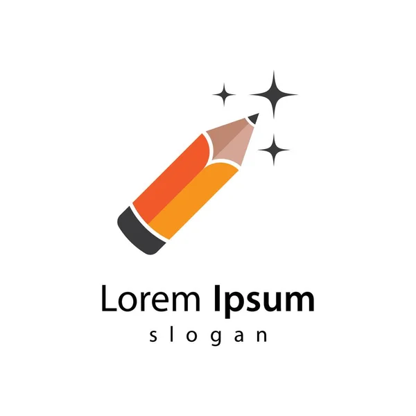 Crayon Logo Images Illustration Desin — Image vectorielle