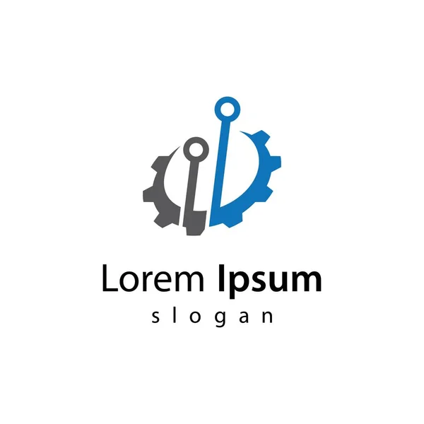 Дизайн Ілюстрації Зображень Логотипу Шестерні — стоковий вектор