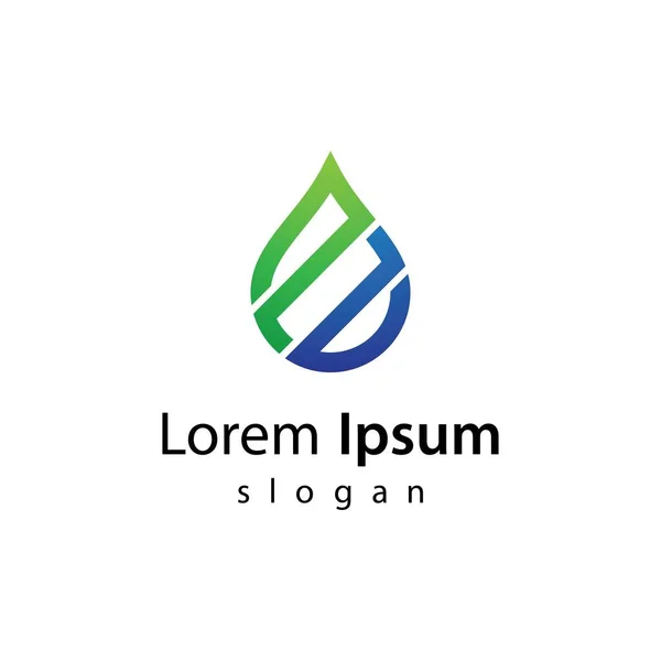 Wasser Tropfen Logo Bilder Illustration Design — Stockvektor