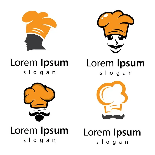 Chef Logotipo Imagens Ilustração Design —  Vetores de Stock