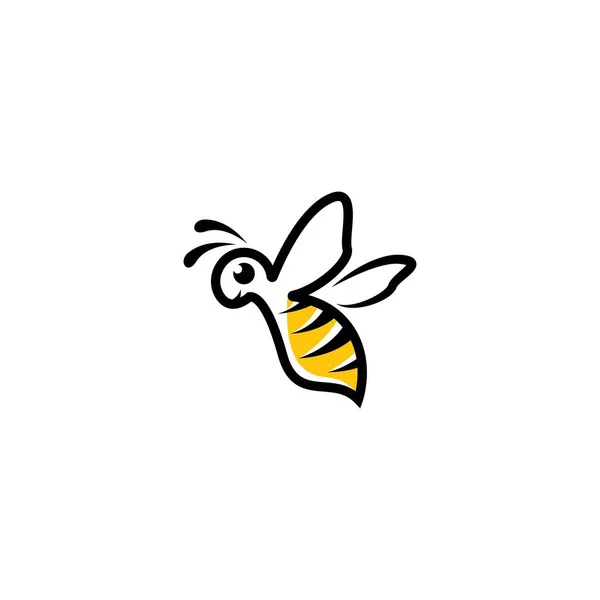 Diseño Ilustración Imágenes Logotipo Abeja — Archivo Imágenes Vectoriales