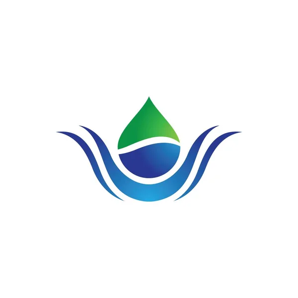 Wasser Tropfen Logo Bilder Illustration Design — Stockvektor