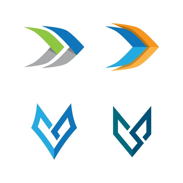 Diseño Ilustración Imágenes Logotipo Flecha — Vector de stock