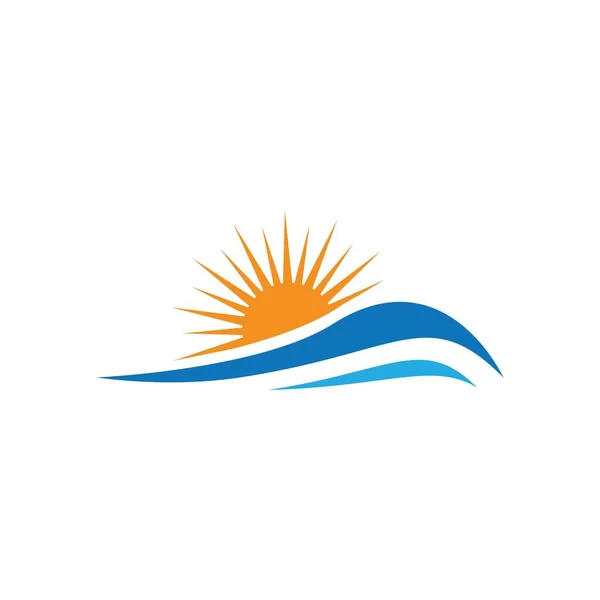 Sunset Logo Obrazy Ilustracja Projekt — Wektor stockowy