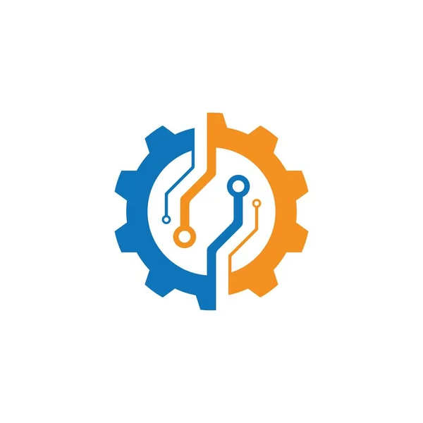 Gear Trech Logo Afbeeldingen Illustratie Ontwerp — Stockvector