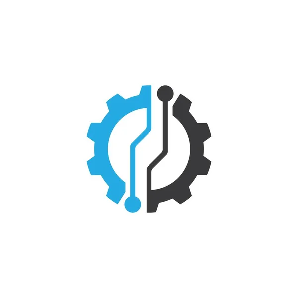 Gear Trech Logo Bilder Illustration Design — Stockvektor