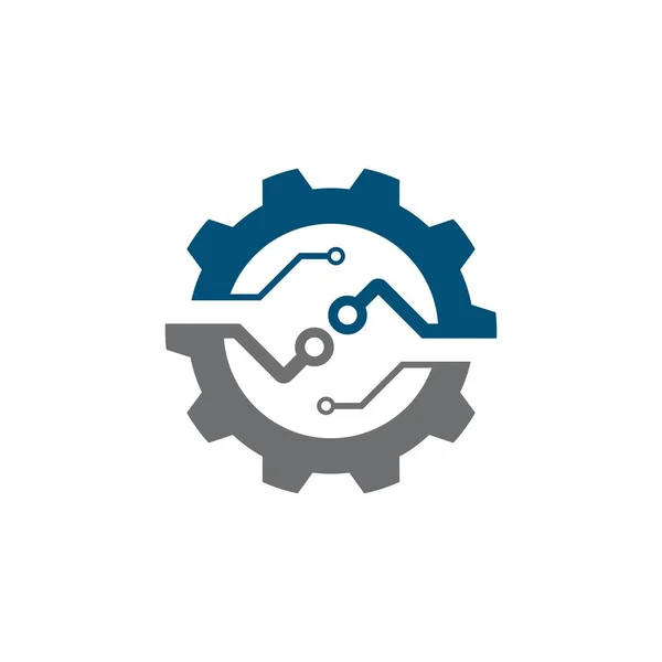 Gear Trech Logo Afbeeldingen Illustratie Ontwerp — Stockvector