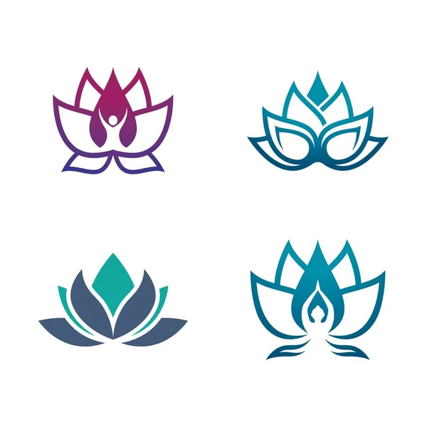 Beauty Lotus Logo Images Illustration Design — Stock Vector