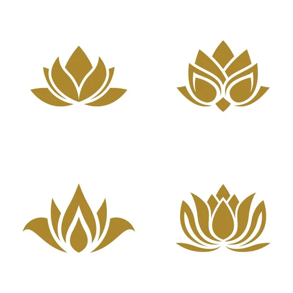 Lotus Beleza Logotipo Imagens Ilustração Design — Vetor de Stock