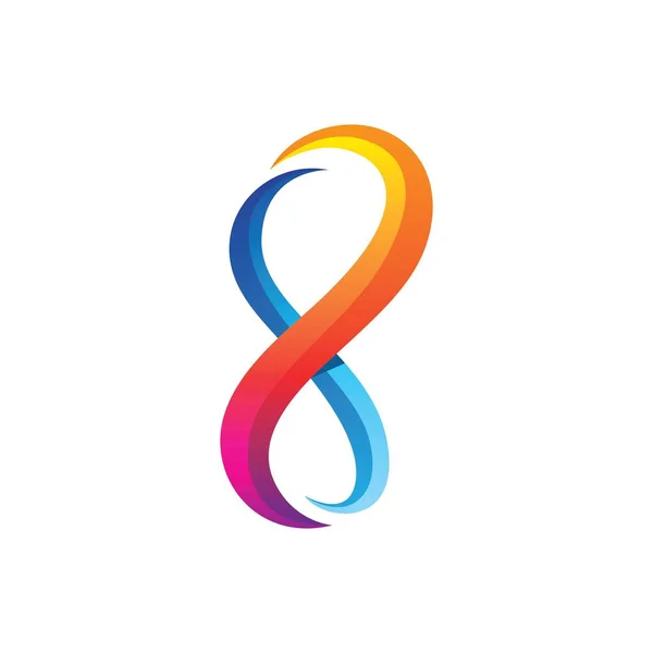 Infinity Logo Images Illustration Design — Stock Vector