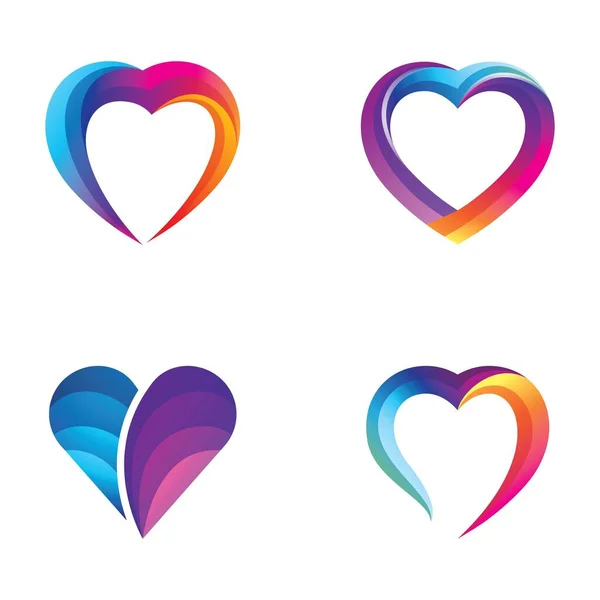 Logotipo Amor Imágenes Ilustración Diseño — Vector de stock