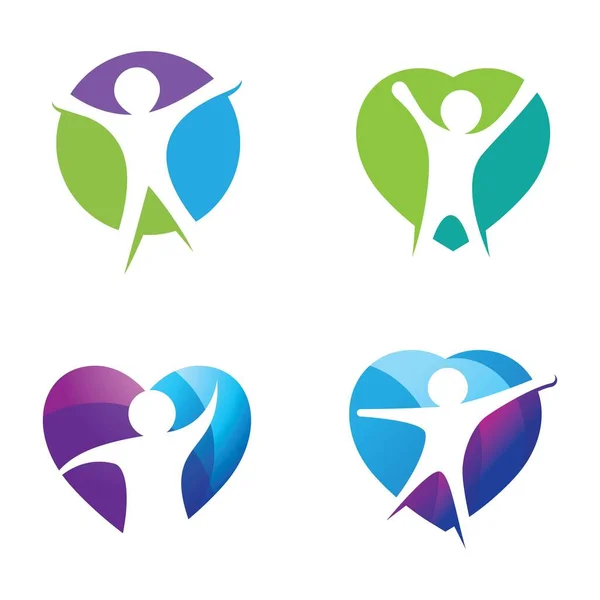 Wellness Logo Bilder Design Illustration — Stockvektor