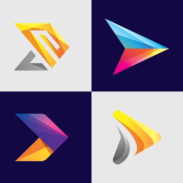 Logo Resimleri Illüstrasyon Tasarımı — Stok Vektör