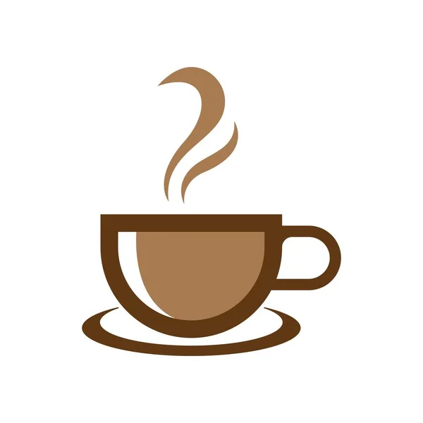 Kávé Csésze Logó Képek Illusztráció Tervezés — Stock Vector