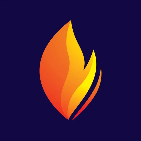 Feuer Logo Bilder Illustration Design — Stockvektor