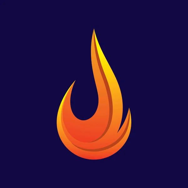 Feuer Logo Bilder Illustration Design — Stockvektor