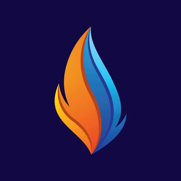 Feuer Logo Bilder Illustration Design — Stockvektor