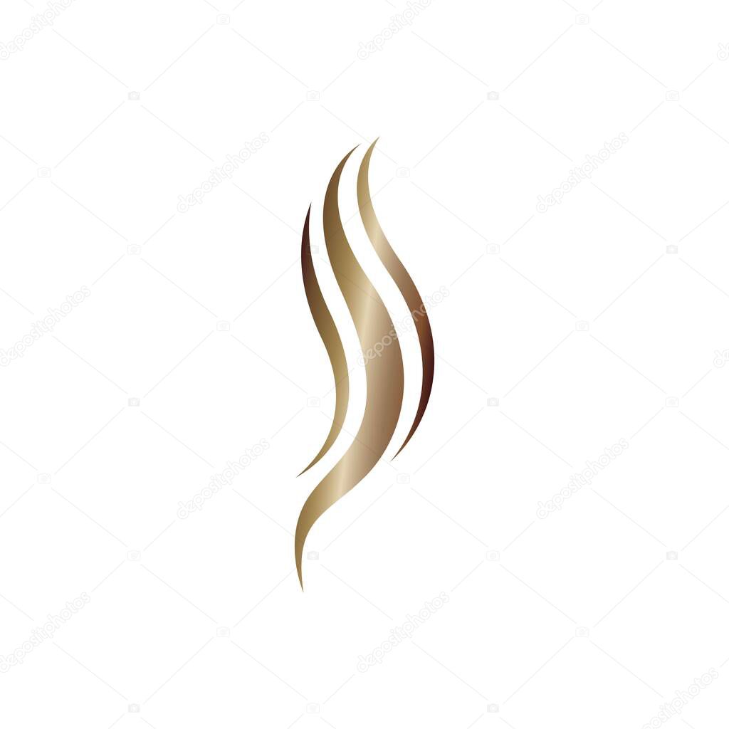 Hair logo and symbol vector icon design