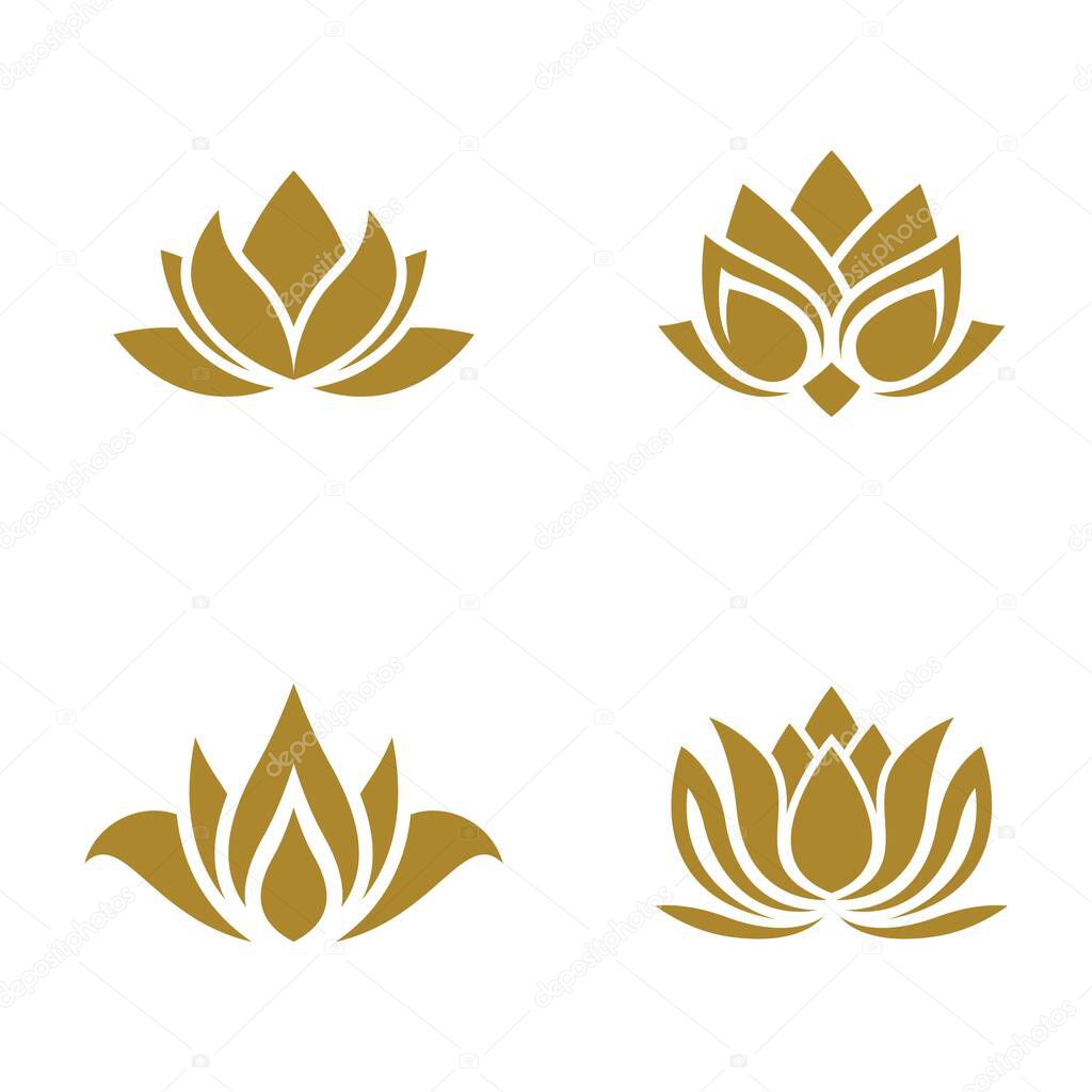 Beauty lotus logo images illustration design