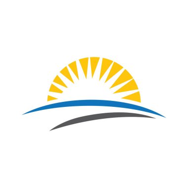 Günbatımı logo resimleri çizimi tasarımı