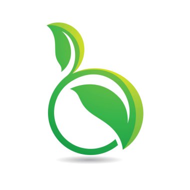 Ekoloji logosu resim çizimi tasarımı