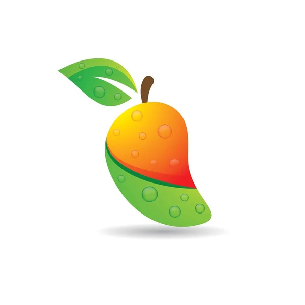 Mango Logo Imágenes Ilustración Diseño — Archivo Imágenes Vectoriales