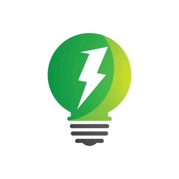 Eco Energia Logotipo Imagens Ilustração Design — Vetor de Stock