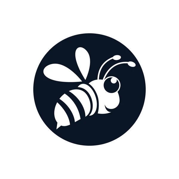 Bee Λογότυπο Εικόνες Σχέδιο Εικονογράφηση — Διανυσματικό Αρχείο