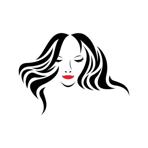 Beauty Hair Salon Logo Images Illustration Design — Stock Vector
