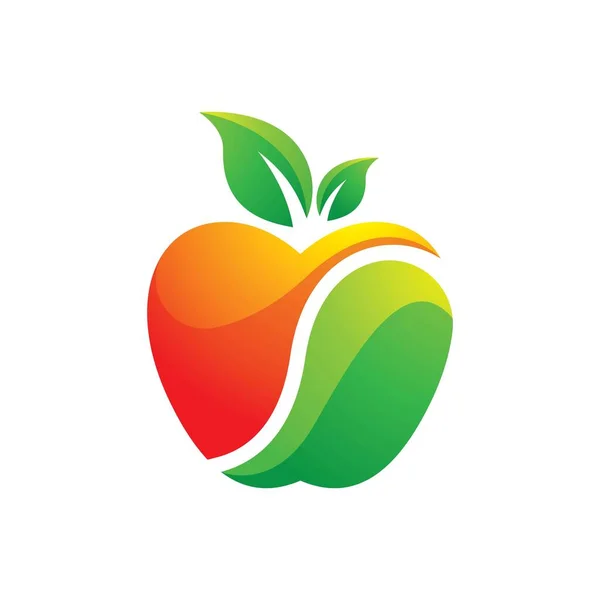 Apple Logotyp Bilder Illustration Design — Stock vektor