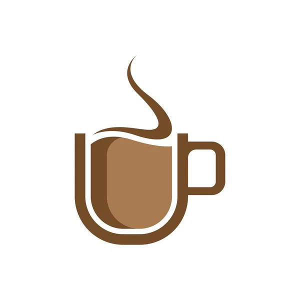 Café Taza Logo Imágenes Ilustración Diseño — Vector de stock