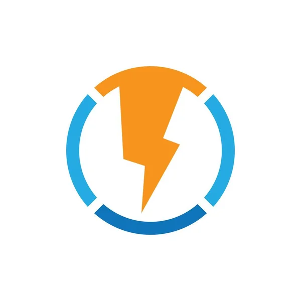 Rayo Logo Imágenes Ilustración Diseño — Vector de stock