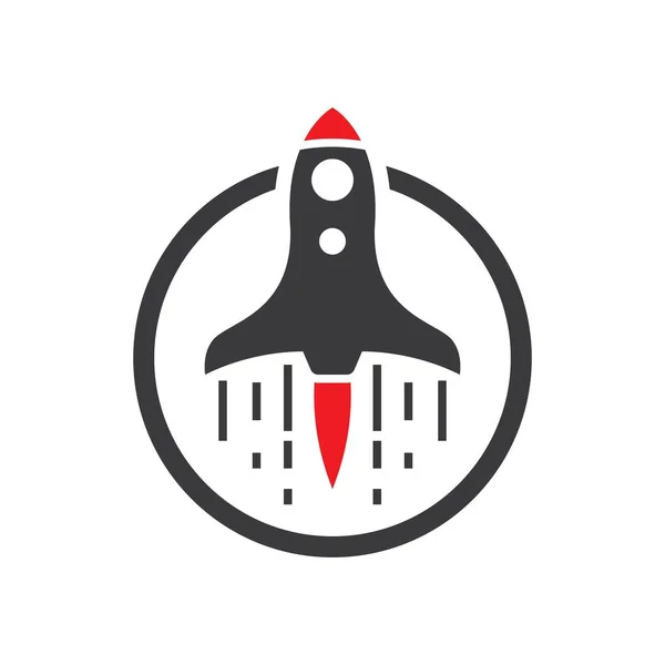 Roket Logo Resimleri Çizimi Tasarımı — Stok Vektör
